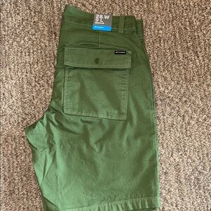 Columbia Green Cargo Shorts